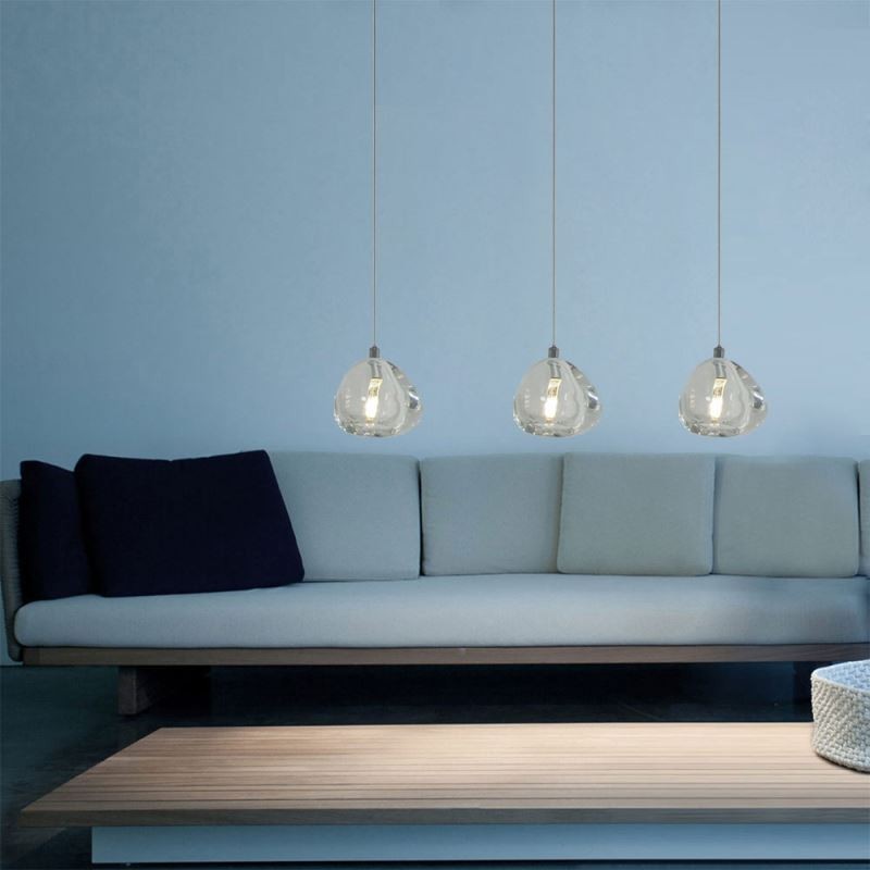 Lustre en cristal moderne à suspension, éclairage d'intérieur