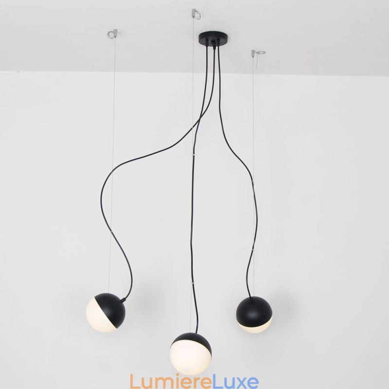 Suspension boule nordique moderne et créative de forme ronde