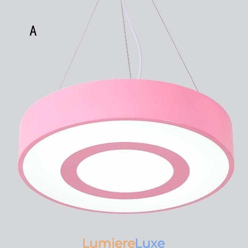 Lampe suspendue ronde moderne et unique, éclairage simple et chaleureux