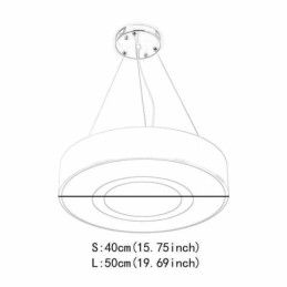 Lampe suspendue ronde moderne et unique, éclairage simple et chaleureux