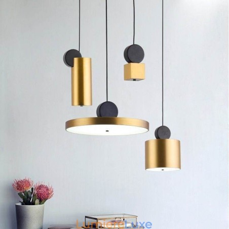 Suspension moderne en acrylique style nordique, éclairage géométrique Suspension moderne en acrylique style nordique, éclairage géométrique