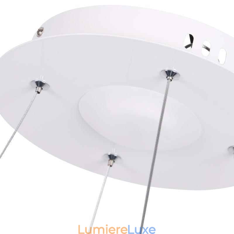 Suspension moderne en acrylique circulaire 40 cm