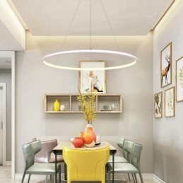 Lampe suspendue moderne circulaire 60 cm 80 cm