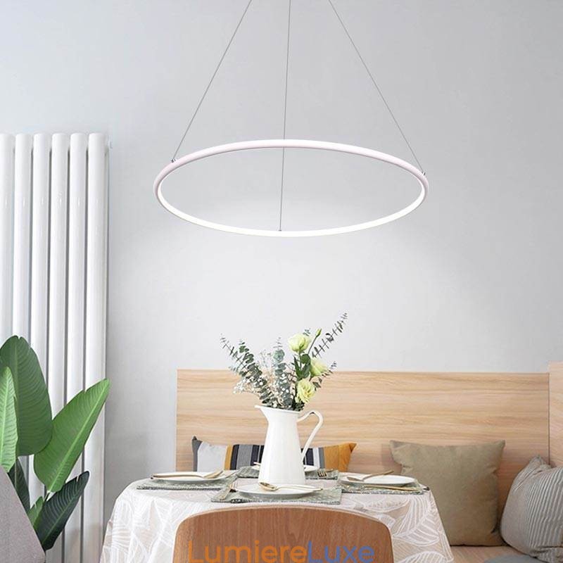 Lampe suspendue moderne circulaire 60 cm 80 cm