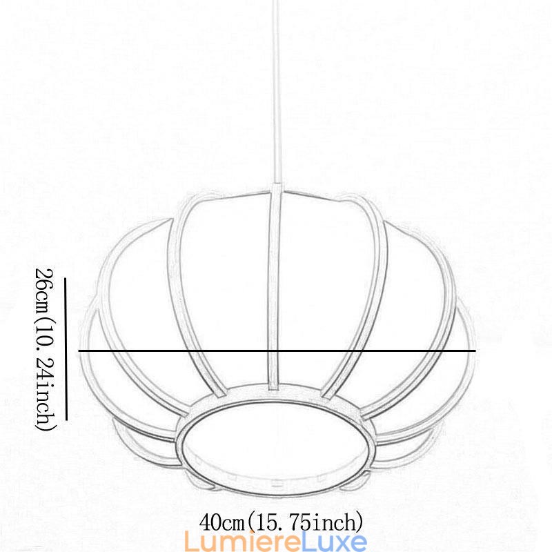 Suspension japonaise créative en bambou, style moderne et simple, luminaire rond pour salon de thé