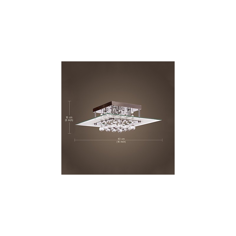 Plafonnier Moderne Cristal Living 5 Lumières