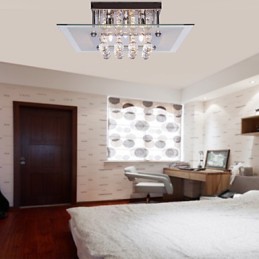 Plafonnier Moderne Cristal Living 5 Lumières