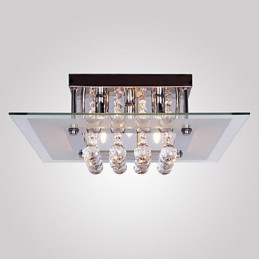 Plafonnier Moderne Cristal Living 5 Lumières
