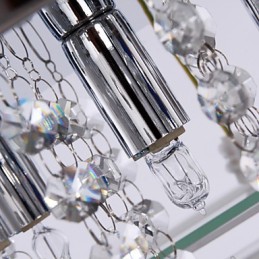 Plafonnier Moderne Cristal Living 5 Lumières