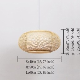 Suspension décorative en bambou Confort visuel