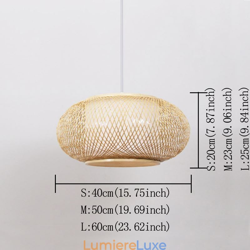 Suspension décorative en bambou Confort visuel