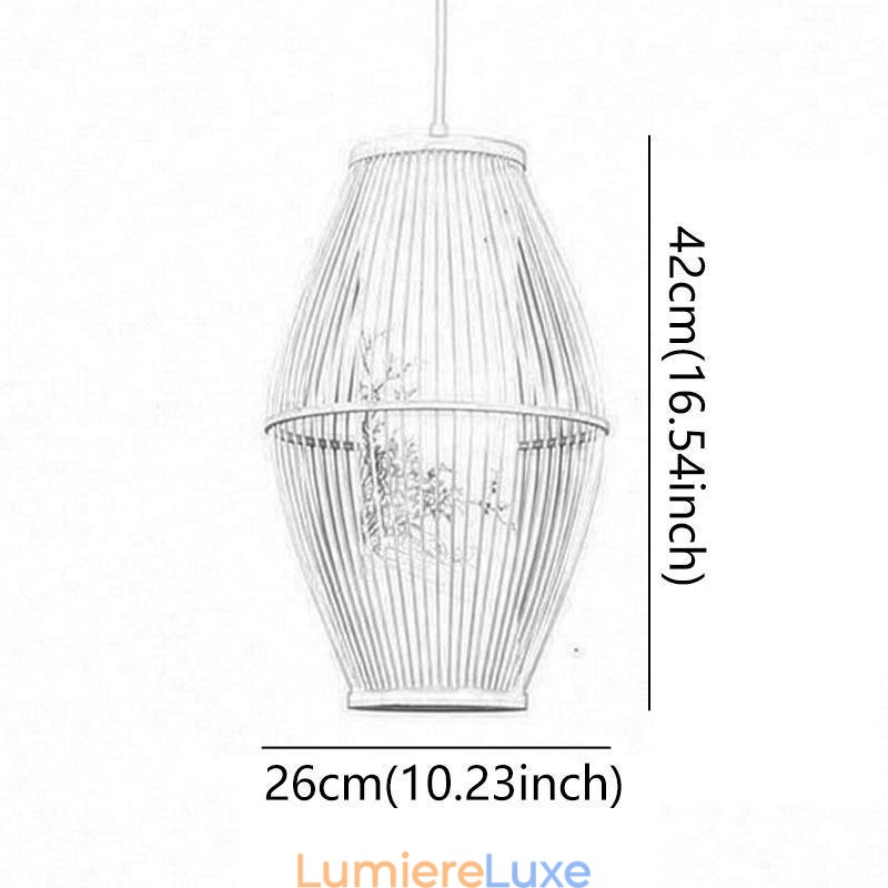 Suspension classique en bambou faite à la main