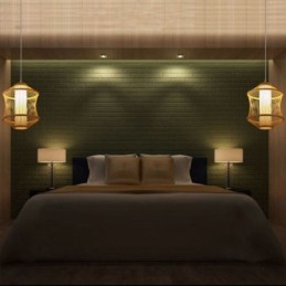 Suspension cage en bambou Visual Comfort