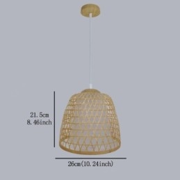 Suspension en bambou Visual Comfort Dome