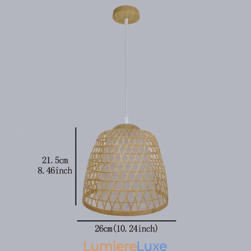 Suspension en bambou Visual Comfort Dome