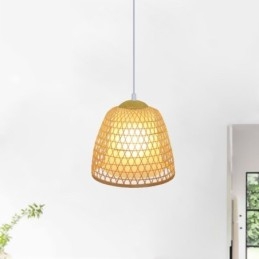 Suspension en bambou Visual Comfort Dome