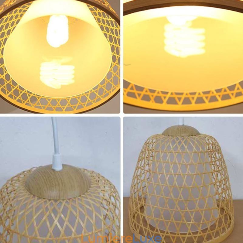 Suspension en bambou Visual Comfort Dome