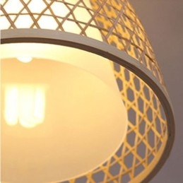 Suspension en bambou Visual Comfort Dome