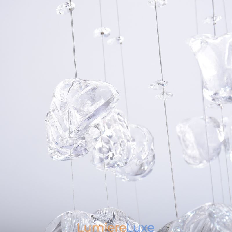 Suspension nordique créative en verre papillon