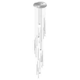 Suspension en grappe, grand lustre moderne en cristal pour escalier duplex