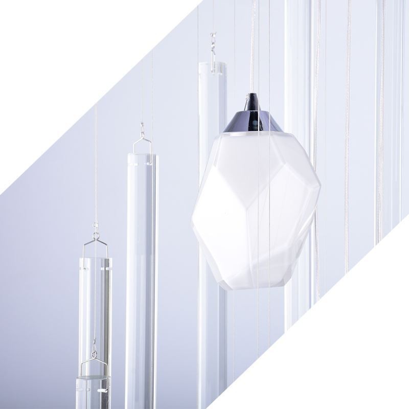 Suspension en grappe, grand lustre moderne en cristal pour escalier duplex