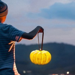 Lanterne citrouille portable, lampe d'extérieur rétro japonaise