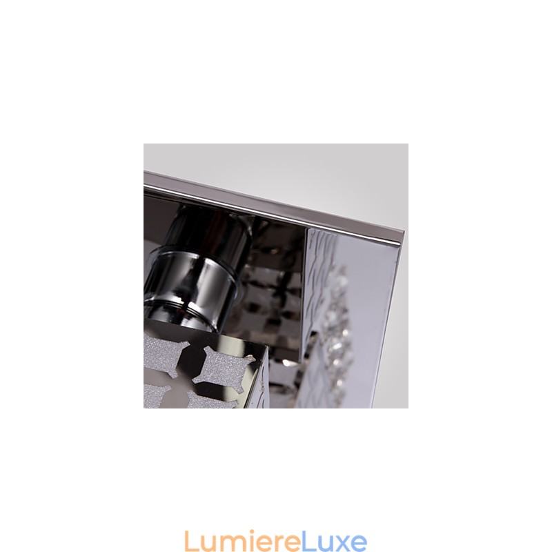 Lustre moderne en cristal inoxydable Living 4 lumières