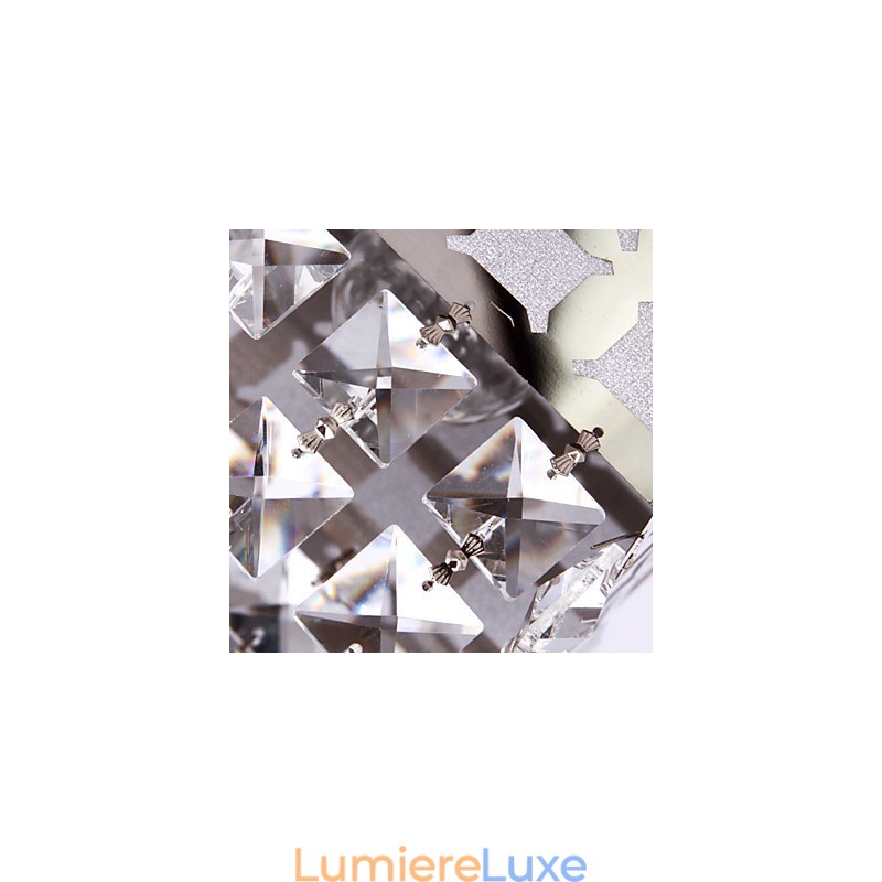 Lustre moderne en cristal inoxydable Living 4 lumières