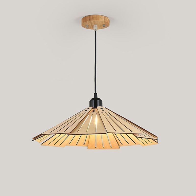 Suspension créative rétro en bois