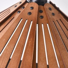 Suspension rétro, plafonnier créatif en bois
