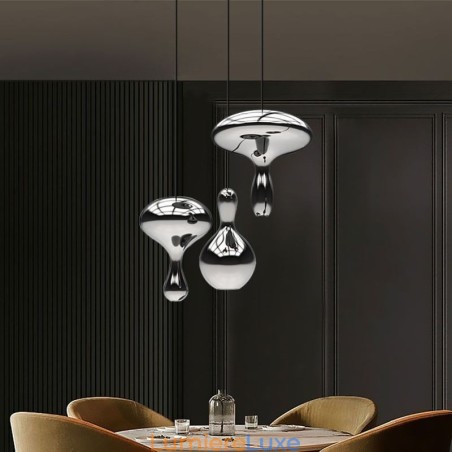 Suspension créative, petit plafonnier moderne et simple en verre galvanisé Suspension créative, petit plafonnier moderne et simple en verre galvanisé