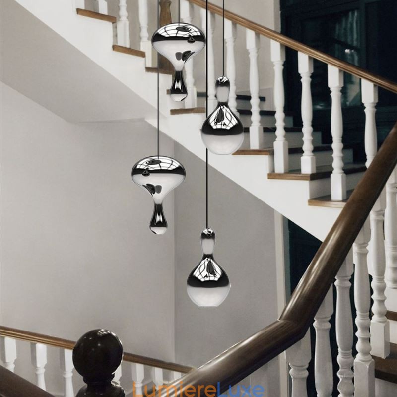 Suspension créative, petit plafonnier moderne et simple en verre galvanisé