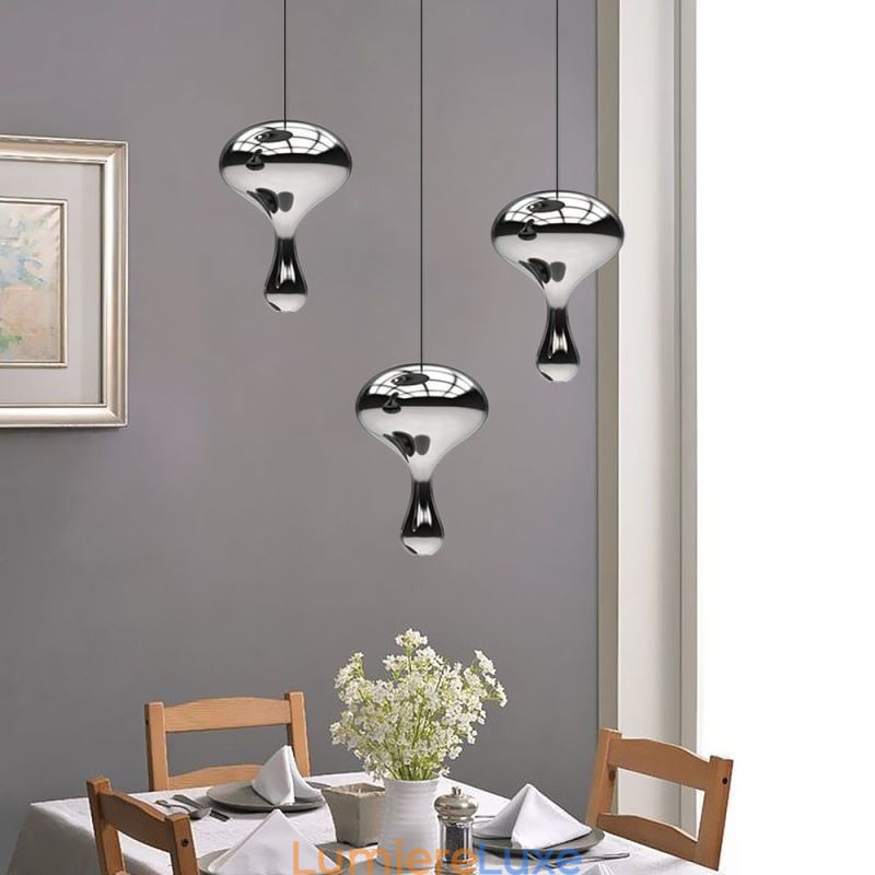 Suspension créative, petit plafonnier moderne et simple en verre galvanisé
