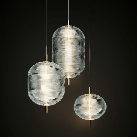 Suspension en fer forgé moderne et minimaliste avec effet ondulation d'eau Suspension en fer forgé moderne et minimaliste avec effet ondulation d'eau