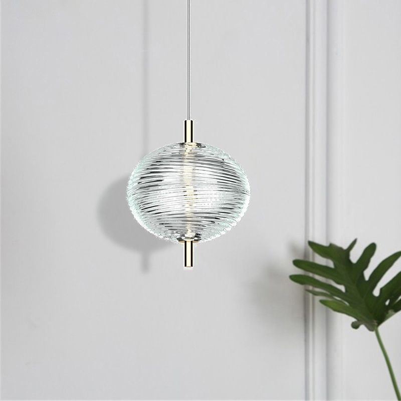 Suspension en fer forgé moderne et minimaliste avec effet ondulation d'eau