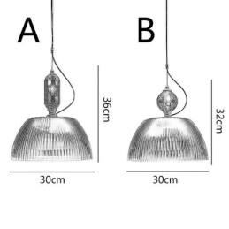 Suspension en verre à jupe plissée, petit plafonnier moderne et minimaliste en fer forgé