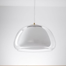 Suspension moderne simple en verre transparent