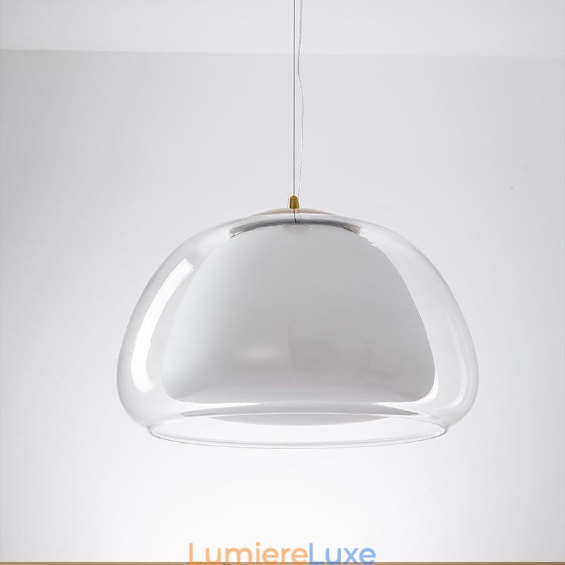 Suspension moderne simple en verre transparent