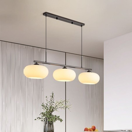 Suspension nordique en verre et plafonnier créatif en fer forgé Suspension nordique en verre et plafonnier créatif en fer forgé