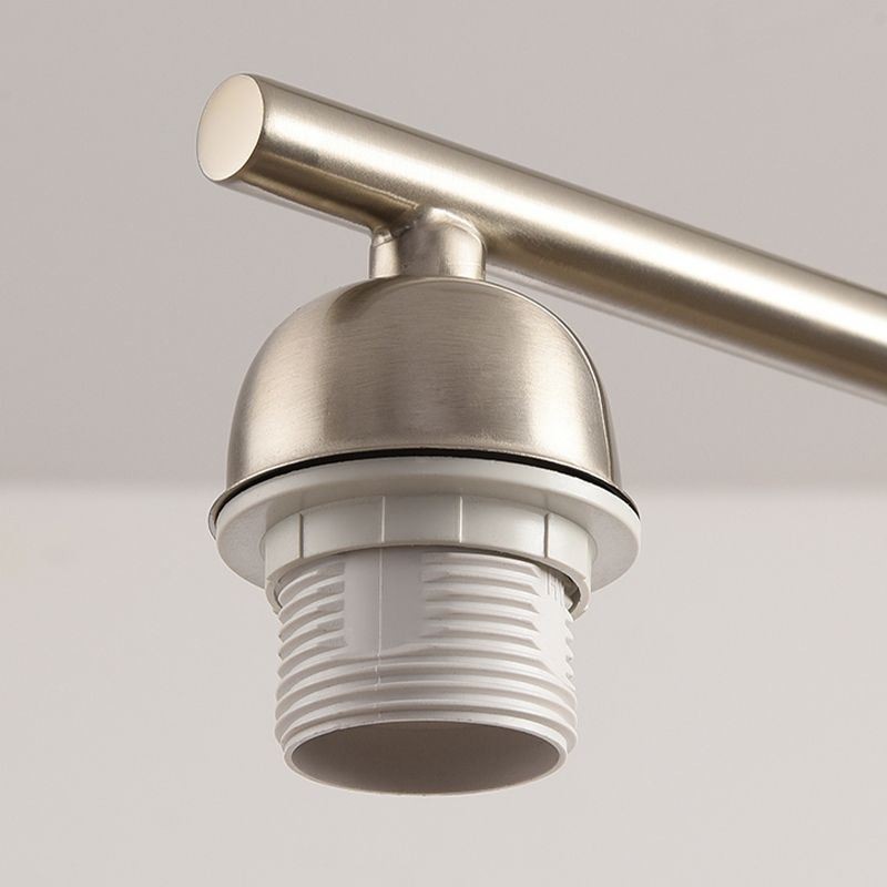 Suspension nordique en verre et plafonnier créatif en fer forgé