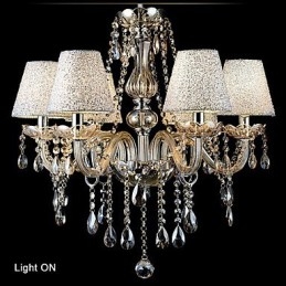 Lustre en verre galvanisé en cristal classique contemporain moderne vintage