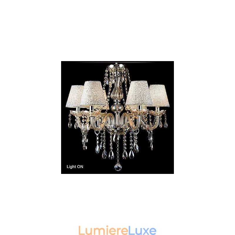 Lustre en verre galvanisé en cristal classique contemporain moderne vintage