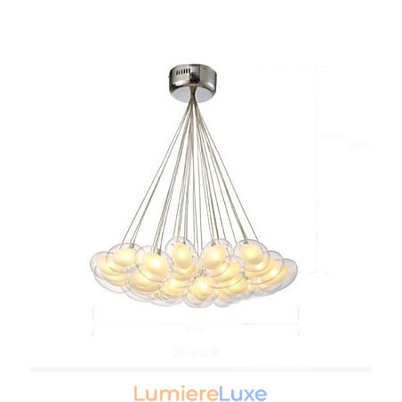 Lustre 22 lumières G4 Retrofit moderne contemporain Lustre 22 lumières G4 Retrofit moderne contemporain