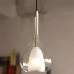 Suspension moderne minimaliste à double verre