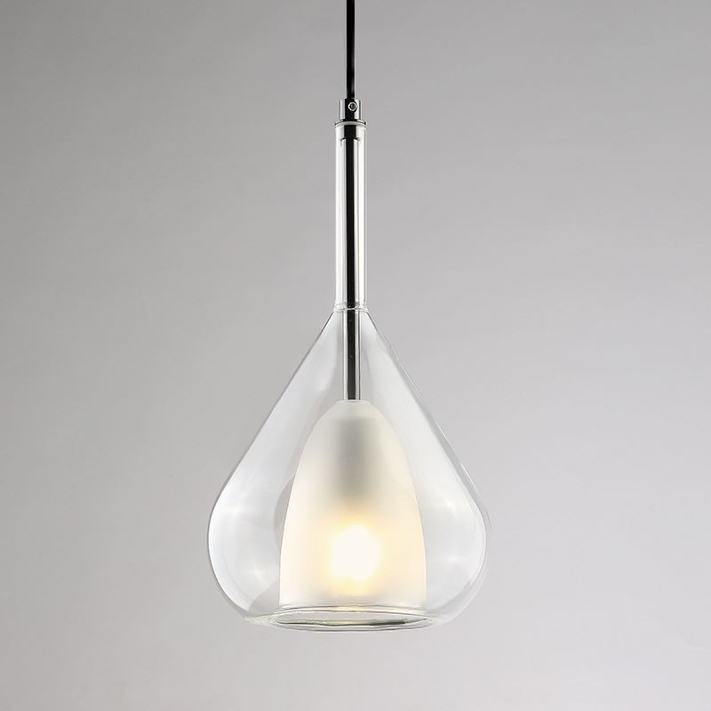 Suspension moderne minimaliste à double verre