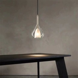 Suspension moderne minimaliste à double verre
