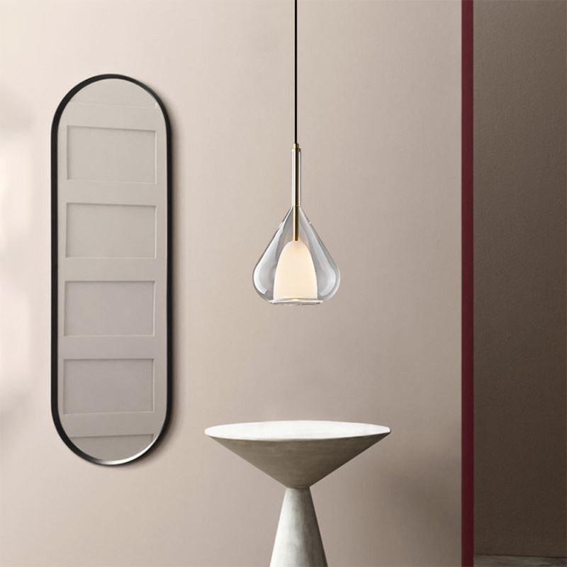 Suspension moderne minimaliste à double verre
