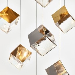 Plafonniers de pavillon à suspension en verre créatifs