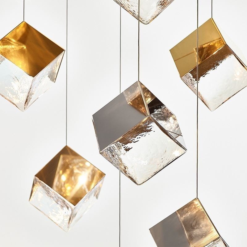Plafonniers de pavillon à suspension en verre créatifs
