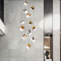 Plafonniers de pavillon à suspension en verre créatifs
